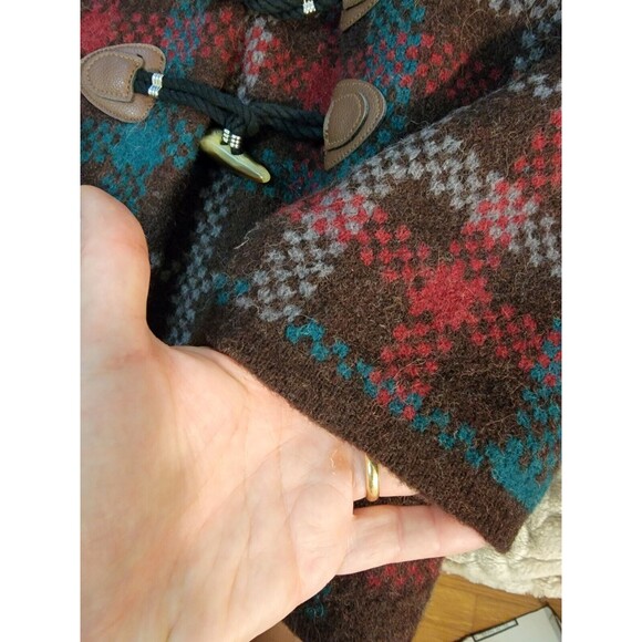 Soft Surroundings Aspen Plaid Sweater Coat Size L Women  Wool Alpaca Blend - Picture 6 of 9